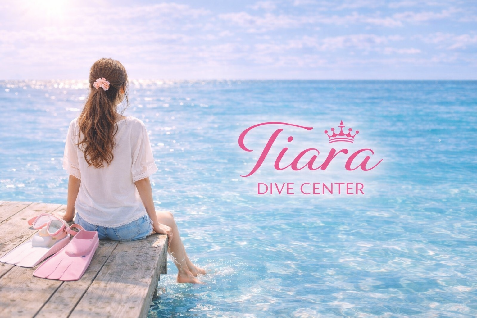 女性ひとりでも安心してダイビングを始められるTiaraの海のイメージ