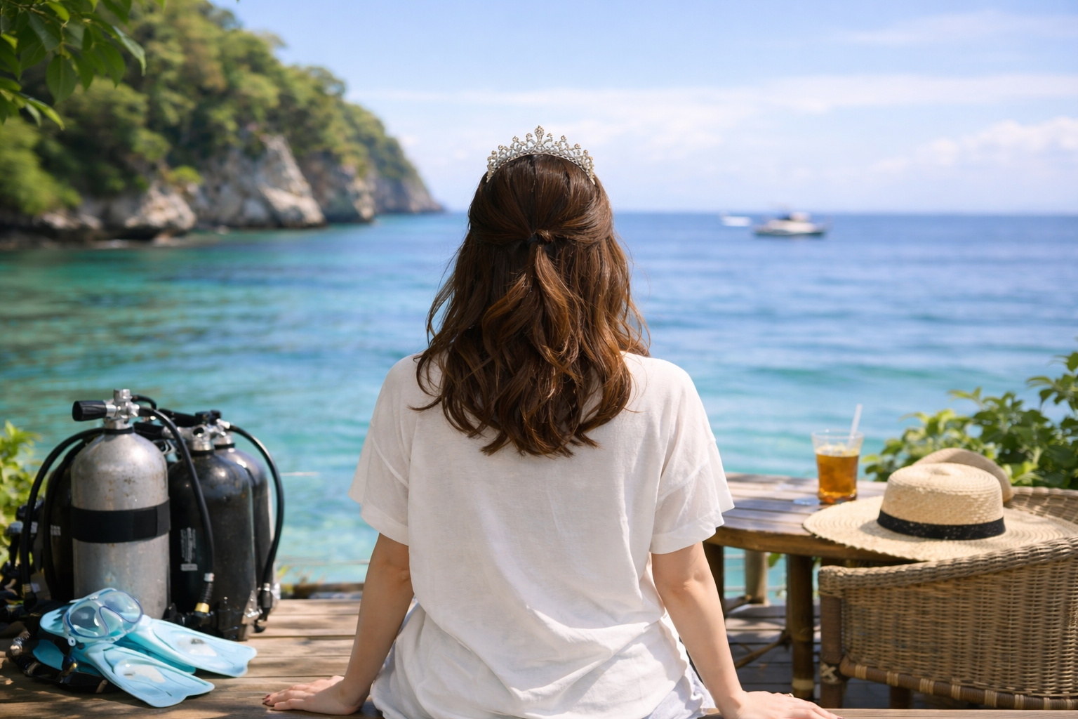 「ダイビングショップ求人 東京 女性スタッフが働く落ち着いた環境とライフスタイルのイメージ」